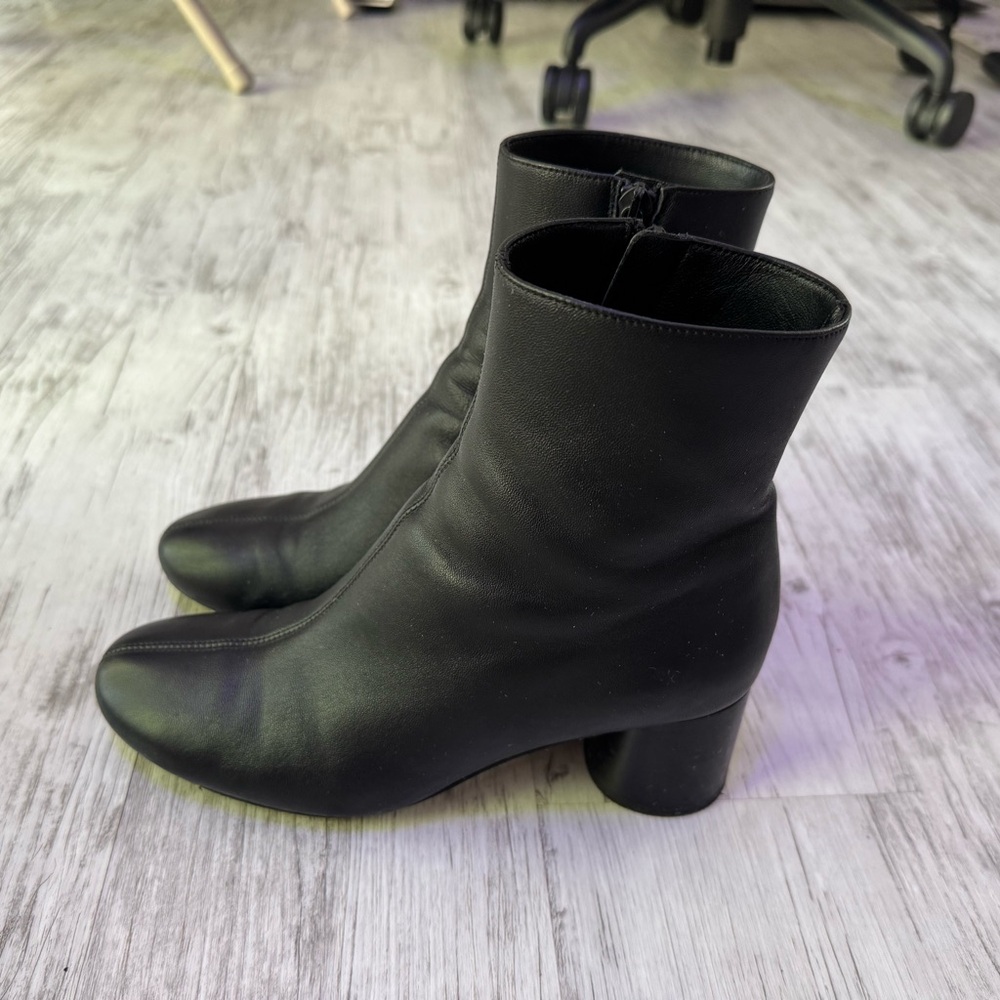 Vince Black Ankle Booties with Classic Design